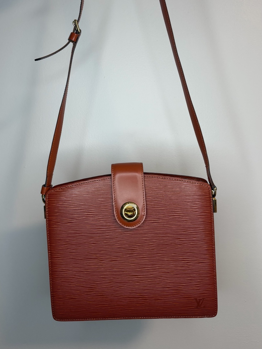 Louis Vuitton Shoulder Bag Vintage Capucine Brown Leathe